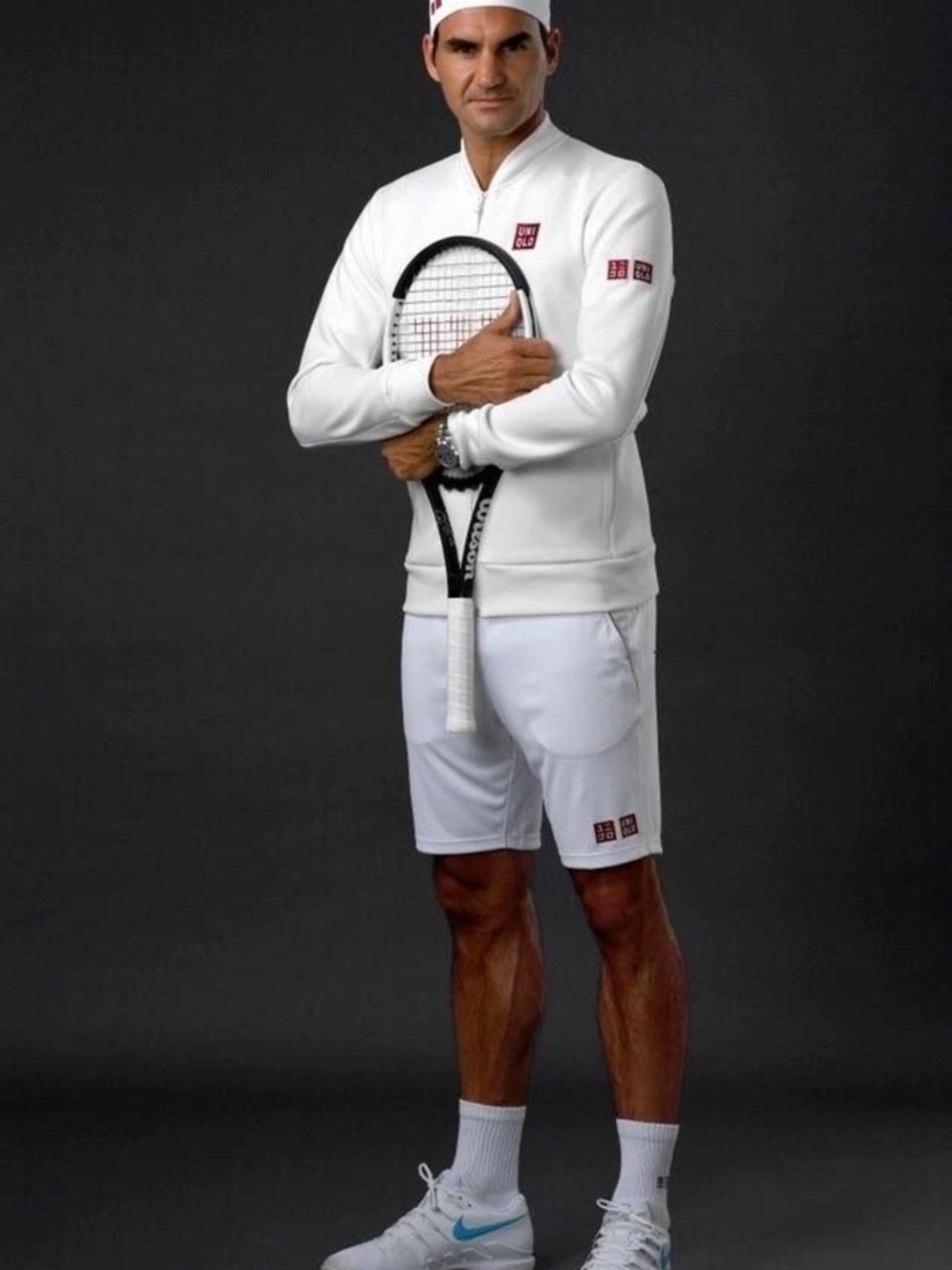 Uniqlo x Roger Federer 2018 White Shorts